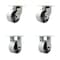 Service Caster 6'' Heavy Duty Semi Steel Cast Iron Wheel Caster Set 2 Swivel 2 Rigid, 4PK CRAN-SCC-KP92S630-SSR-2-R-2 - alternate 1